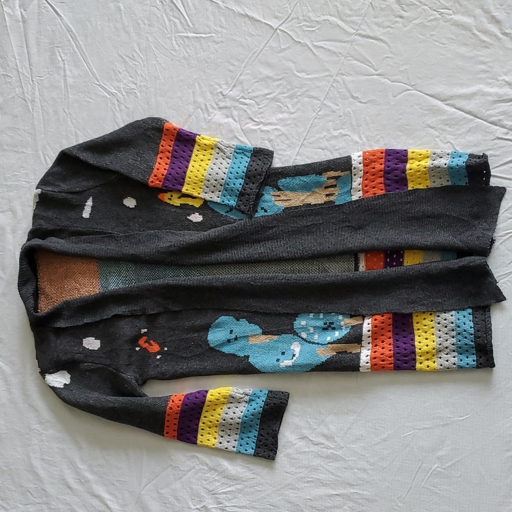 Boho Knit Crochet Long Cardigan